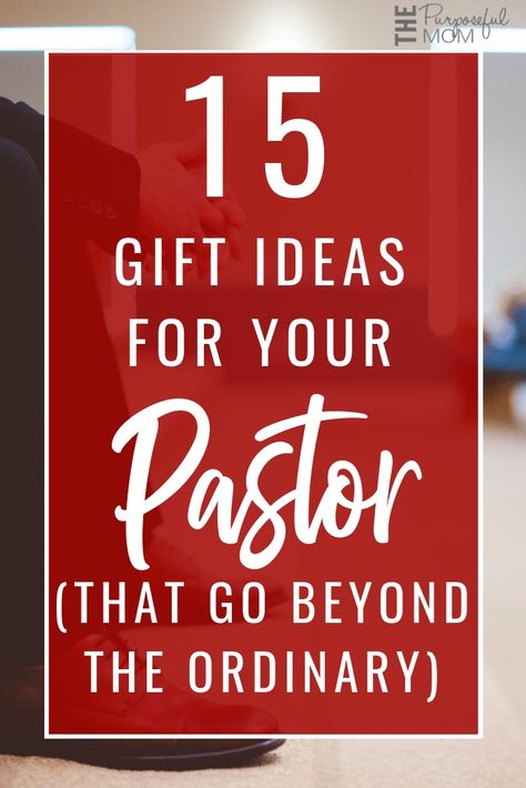 15 thoughtful gift ideas for your pastor to give during pastor appreciation month or anytime! Preacher Gifts, Pastors Wife Appreciation, 15 Gift Ideas, Pastor Appreciation Month, Pastor Appreciation Day, Pastor Anniversary, Pastor Appreciation Gifts, Christmas Ideas Gifts, Church Gifts