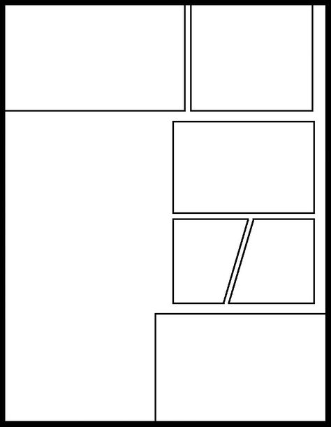 Manga Square Panels, Manga Strip Template, Manga Panel Template, Manga Panels Reference, Manga Template, Manga Frame, Graphic Novel Layout, Comic Strip Template, Comic Template