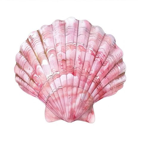 Pink sea shell invertebrate seashell seafood. | free image by rawpixel.com / Pinn Pink Sea, Sea Animal, Birthday Template, Download Free Images, Sea Animals, Food Illustrations, Sea Shell, Free Image, Sea Shells