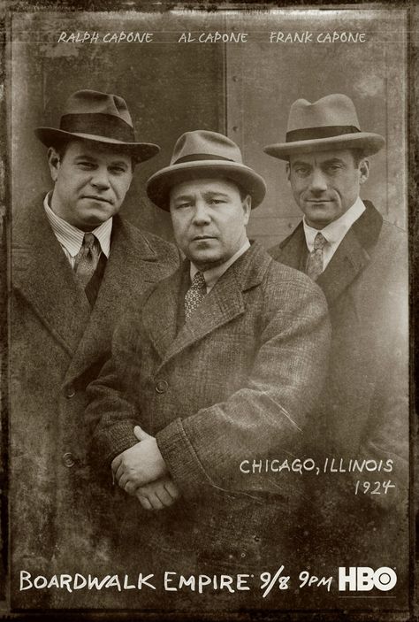 Ralph Capone, Al Capone, & Frank Capone Boardwalk Empire #tv #hbo Nucky Thompson, Empire Movie, Empire Season, Steve Buscemi, Al Capone, Boardwalk Empire, Book Tv, Film Serie, Best Shows Ever