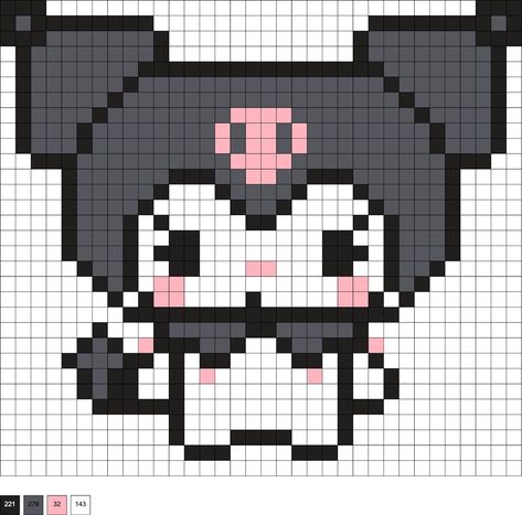 Pixel Art Stitch, Pixel Art Chat, Pixel Art Animals, Pixel Kawaii, Helloween Wallpaper, Easy Pixel Art, Pixel Art Templates, Pixel Drawing, Pixel Crochet