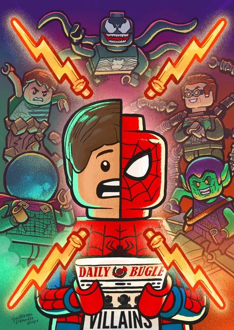 Lego Poster, Marvel Phone Wallpaper, Lego Spiderman, All Spiderman, Lego Wallpaper, Spiderman Theme, Spiderman Drawing, Marvel Superheroes Art, Game Shows