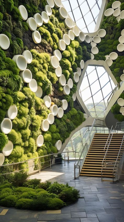 Biophilic Design Biophilic Interior, Biophilic Architecture, Green Wall Design, Interior Design Help, Sustainable Interior Design, Nature Museum, Biophilic Design, Architectural Photographers, Spa Design