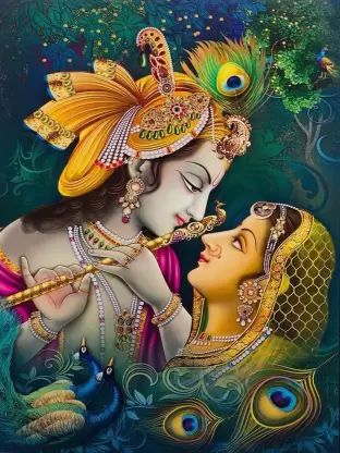 Radha Krishna HD Wallpaper on Art Paper Fine Art Print - Art & Paintings posters in India - Buy art, film, design, movie, music, nature and educational paintings/wallpapers at Flipkart.com Radha And Krishna, Krishna Hd, Radha Krishna Love, Krishna Love, Radha Krishna, Hd Wallpaper, Krishna, Wallpapers, Frame