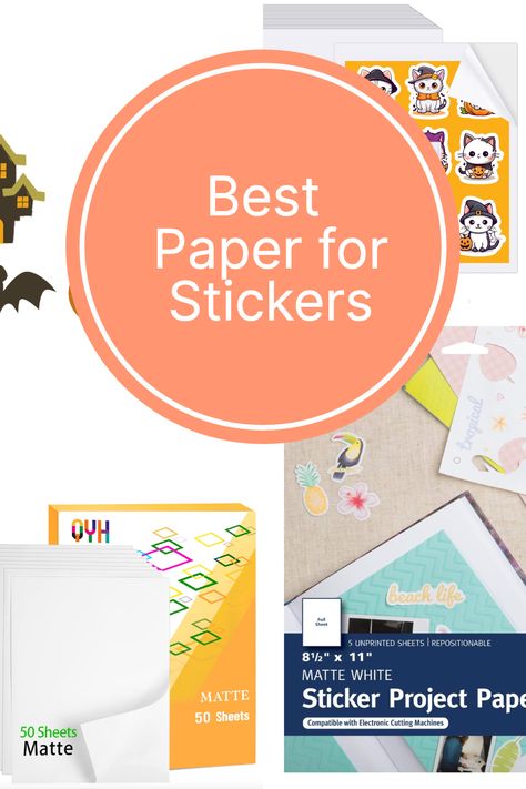 Want to print your own stickers at home? Check out our guide to the best paper for printing stickers. From glossy to matte finishes, we'll help you find the perfect paper to make your stickers look professional. Click now to read the article and start printing! #stickerprinting #diystickers #printablestickers #papercrafts #homestickerprinting Sticker Paper For Printer, How To Print Stickers With Printer, Best Sticker Paper, Stickers At Home, Printable Vinyl Sticker Paper, Vinyl Printer, Printable Sticker Paper, Printing Stickers, Create Labels