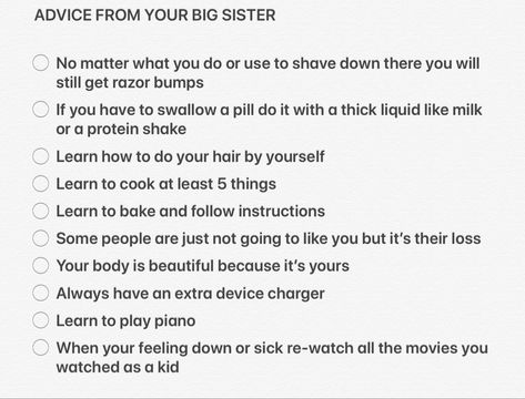 How To Become A Better Sister, Big Sister Protective Quotes, How To Be A Good Big Sister, How To Be A Good Older Sister, How To Be A Better Sister, Older Sister Advice, Older Sister Tips, Big Sis Advice, Cool Older Sister Aesthetic