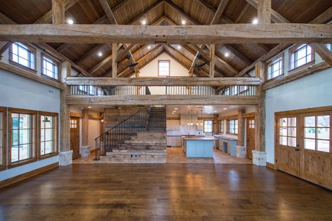 Lucky Star Farm - Heritage Restorations Large Loft Ideas Upstairs, Barn Turned Into House, Pull Barn House, Barn House Ideas, Garage Barndominium, Bedroom Baddie, Converted Barn Homes, Room Ideas For Men, Vibey Apartment