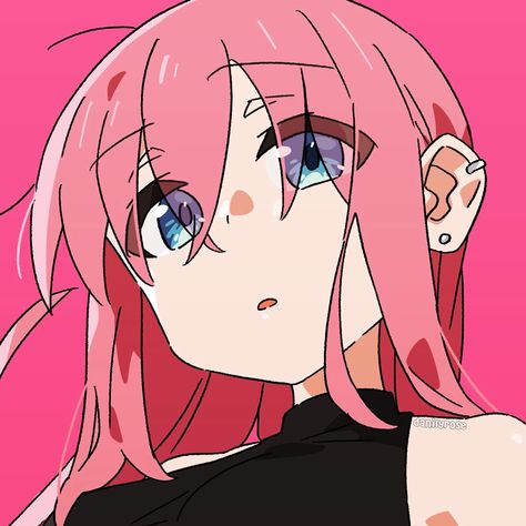 Anime / anime icons / icons / Bocchi the rock / anime icon / cute / kawai / pfp icons / Nijika / Kita / Ryou / hitori / bocchi / anime pfp / matching icons / pfp / caps / match /group Anime, Icon Cute, Pfp Icons, Matching Icons, The Rock