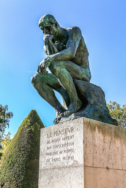 Musée Rodin; Thinking Man (3) Thinking Statue, Thinking Man Statue, Golden Dome, Rodin Museum, Rodin The Thinker, Magic Places, Famous Sculptures, History Wall, The Thinker