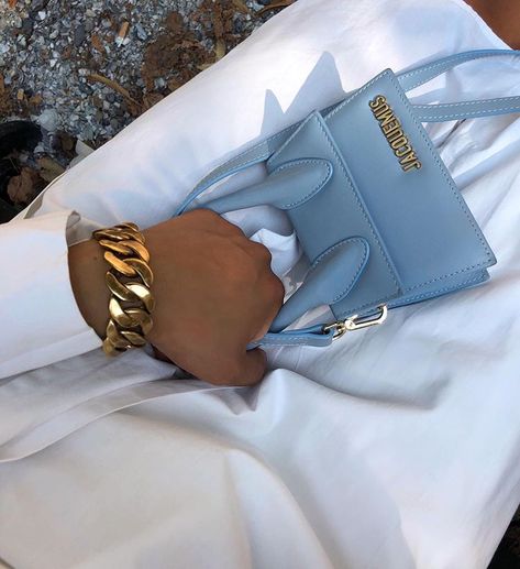 Mini Bag Outfit, Ipad Aesthetic, Jacquemus Bag, Baby Blue Aesthetic, Aesthetic Blue, Winter Trends, Mini Handbags, Backpack Bag, Cute Bags