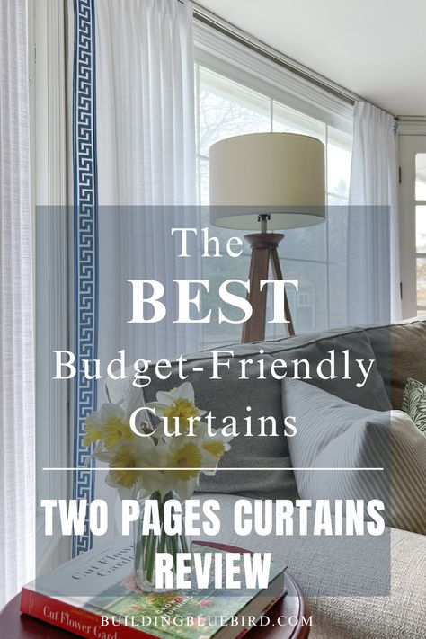 The best budget-friendly curtains for a designer look with Two Pages Curtains #amazon Two Pages Curtains, Curtains Amazon, Affordable Curtains, Custom Drapery Panels, Easy Diy Home Projects, Drapery Styles, Family Room Makeover, Home Insulation, Plain Curtains