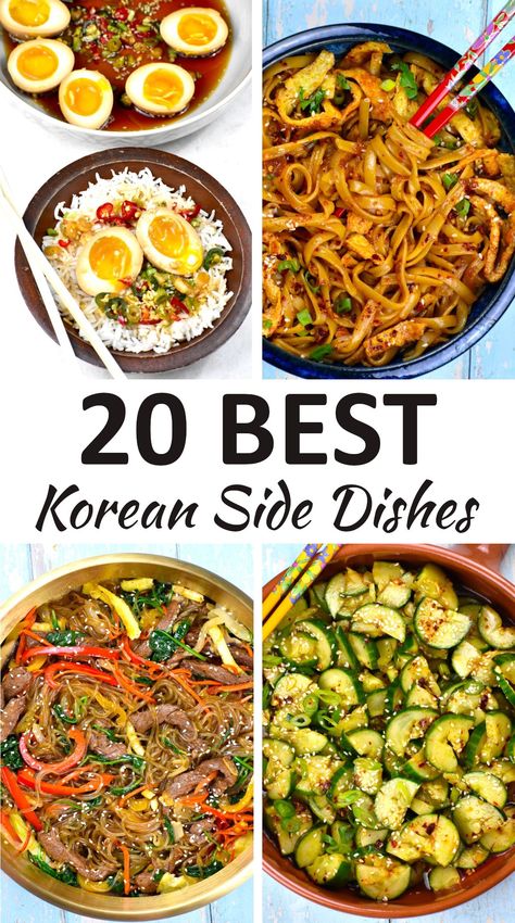 Bbq Chicken Sides, Koreansk Mad, Korean Food Side Dishes, Side Dishes For Ribs, Spinach Side Dish, Taco Side Dishes, Korean Bbq Chicken, Korean Bbq Beef, Easy Korean Recipes