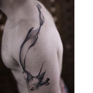 Tattoo uploaded by JenTheRipper | Smoke tattoo by Roman Melnikov #RomanMelnikov #blackwork #smoke #smoky | 39681 | Tattoodo Shoulder Tattoos, Hyper Realistic Tattoo, Explore Tattoo, B Tattoo, Book Tattoo, Subtle Tattoos, Abstract Tattoo, Calligraphy Design, Blackwork Tattoo