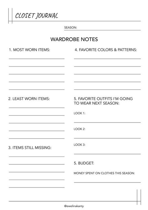 capsule wardrobe, wardrobe notes, what to wear, closet notes Sewing Worksheets, Basic Wardrobe Outfits, Intentional Wardrobe, Closet Journal, Fashion Glossary, Capsule Wardrobe Planner, Sewing Journal, Book Sewing, Personal Fashion Stylist