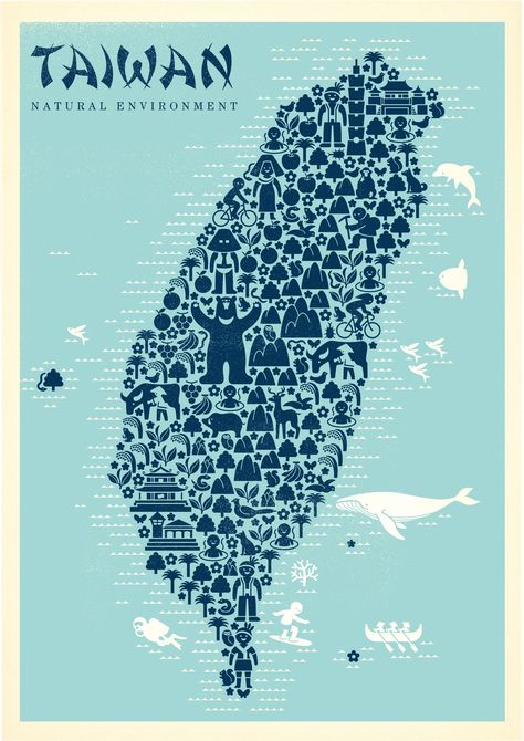 Taiwan Nature, Taiwan Culture, Taiwan Image, Travel Taiwan, Inspirational Photography, Taiwan Travel, Taipei City, Kaohsiung, Illustrated Map