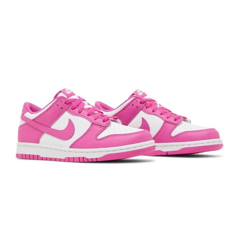 Nike Dunk Low “Active Fuchsia” Dunks Hot Pink, Pink Nike Dunk Low, Fushia Dunks, Hot Pink Nike Shoes, Hot Pink Dunks, Pink Nike Dunks, Pink Dunks, Cute Jordans, Sky Shoes