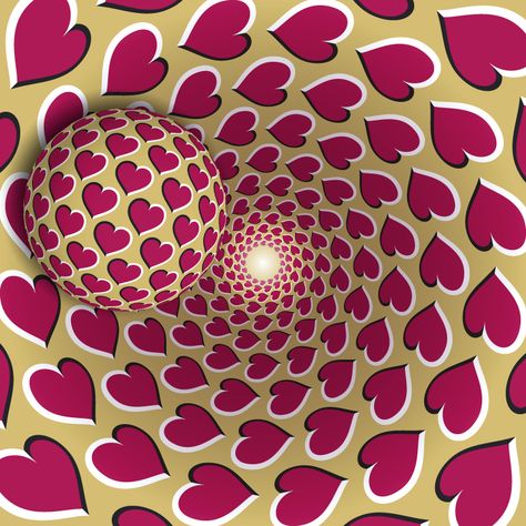 Heart Illusion, Illusion Illustration, Fundraising Poster, Illusion Photos, Cool Optical Illusions, Neat Tricks, Art Optical, Victor Vasarely, Hearts Pattern