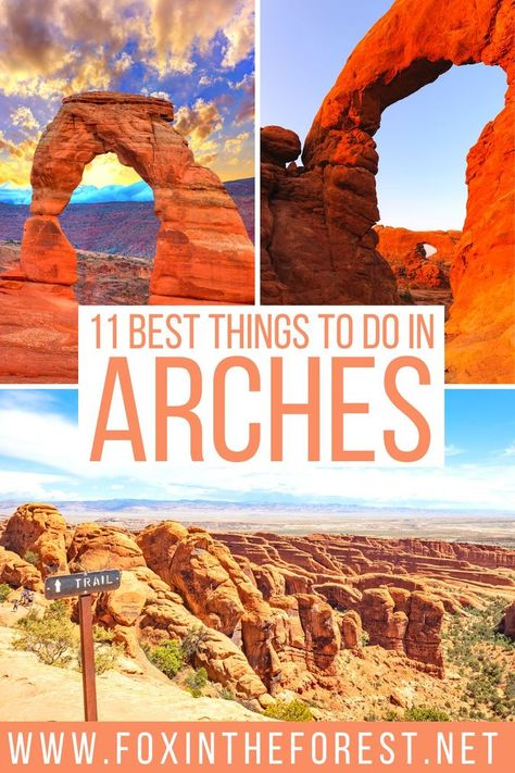 11 Best Things to do in Arches National Park + Secret Local Tips Arches National Park Photography, National Park Bucket List, Arches National Park Hikes, National Park Hikes, National Park Photography, National Parks America, National Park Travel, Utah Road Trip, National Parks Photography