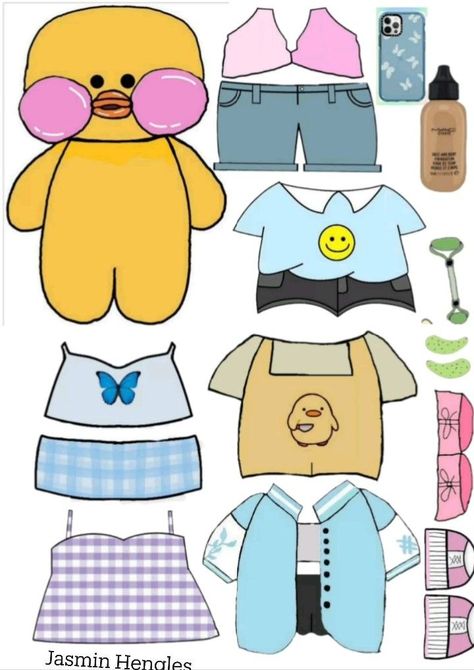 Bad Choices Make Good Stories, Buku Diy, Duck Crafts, Doll Template, Paper Doll Printable Templates, Bad Choices, Hello Kitty Printables, Paper Clothes, Paper Dogs