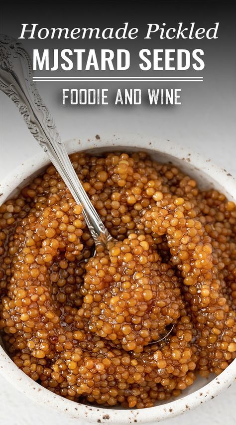 Mustard Seeds Recipes, Flavored Mustard Recipes, Mustard Canning Recipes, Pickled Mustard Seeds Recipes, Pickled Appetizers, Pickled Cheese, Mustard Pickled Eggs Recipe, Vegan Canning, Mustard Pickles Recipe