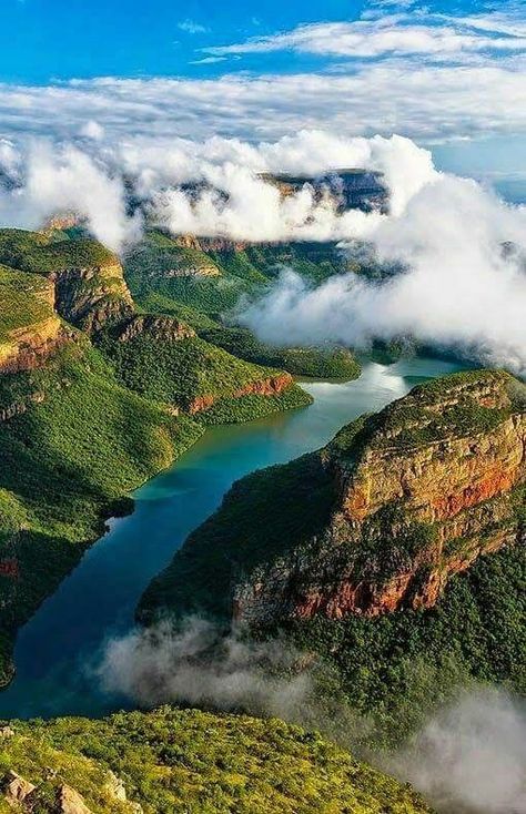 River Canyon, South Africa Travel, Alam Yang Indah, Africa Travel, Places Around The World, Mozambique, Aerial View, Nature Pictures, Supercars