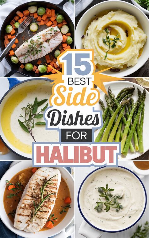 Discover the perfect side dishes to serve with halibut! 🐟🍽️ #halibutrecipes #seafoodlovers What To Serve With Halibut, Sides To Go With Seafood, Sides For Halibut, Best Sides For Fish, Fish Side Dishes, Sides For Fish, Fish Sides, Side Dishes For Fish, Sea Bass Recipes