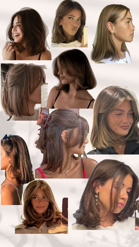 Short Shoulder Length Hair, Short Hair Blowout, Fine Straight Hair, Brown Hair With Blonde Highlights, Hairstyles For Layered Hair, Hair Color Auburn, Hair Tips Video, Hair Tutorials For Medium Hair, Haircuts Straight Hair