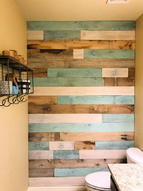 Easy Diy Bathroom Decor, Diy Bathroom Decor Ideas, Easy Diy Bathroom, Wood Bath Tray, Beach Themed Art, Bathroom Decor Ideas On A Budget, Tranquil Bathroom, Floating Sink, Pallet Projects Easy