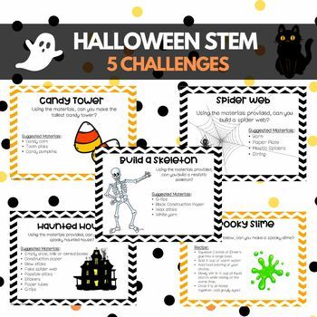 October Halloween fall STEM Activities - 5 Activities and Student Journals Fall Activity 2nd Grade, Halloween Activity 3rd Grade, Halloween Theme Team Building, Halloween Themed Stem Activities, Stem Activities Halloween, Halloween For Students, Fifth Grade Halloween Activities, Steam Halloween Activities For Kids, Halloween Party 3rd Grade