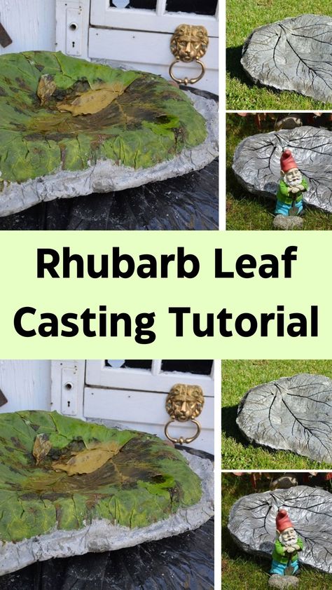 If you’re looking to add more decorations to your garden, leaf castings are excellent choices. Not only are they elegant and eye-catching, but also fun to make! Take a look at this tutorial on how to make your own brilliant leaf casting. No one will be-leaf you made it! What you’ll need To make a leaf casting, you will need water, cement, play sand, containers for mixtures, and wire mesh. You will also need large sheets of plastic, like the garbage bags pictured below, to place Cement Leaf Casting, Leaf Casting, Cement Leaves, Concrete Leaves, Cement Garden, Concrete Crafts, Pink Girly Things, Diy Life Hacks, Diy Life