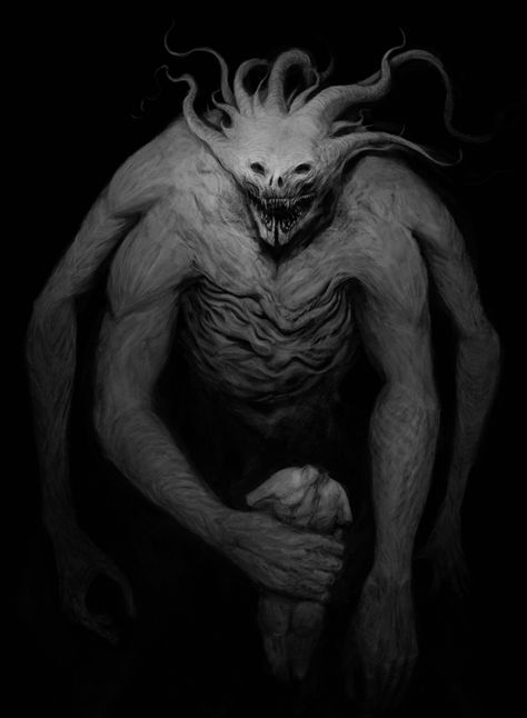 Ravenous, Juan Angel on ArtStation at https://www.artstation.com/artwork/ZY05Z Lovecraftian Horror, Dark Creatures, Horror Monsters, 다크 판타지, Fantasy Forest, Monster Concept Art, Demon Art, Fantasy Monster, Fantasy Creatures Art