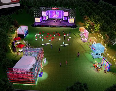 Cinema Architecture, Forest Festival, Concert Stage Design, Event Layout, Outdoor Stage, Food Park, Stage Designs, Brand Activations, Event Booth