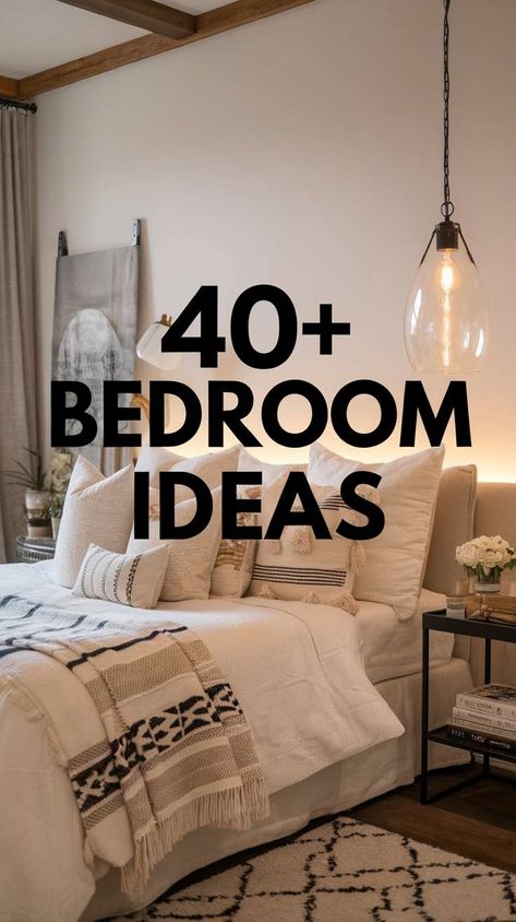 Elevate Your Home with These Modern Farmhouse Bedroom Ideas Small Modern Farmhouse Bedroom, Modern Farmhouse Bedroom Furniture, Dark Wood Bedroom Furniture, Modern Farmhouse Bedroom Ideas, Modern Rustic Bedrooms, Farmhouse Bedroom Furniture, Farmhouse Bedroom Ideas, Modern Bedroom Ideas, Modern Industrial Decor