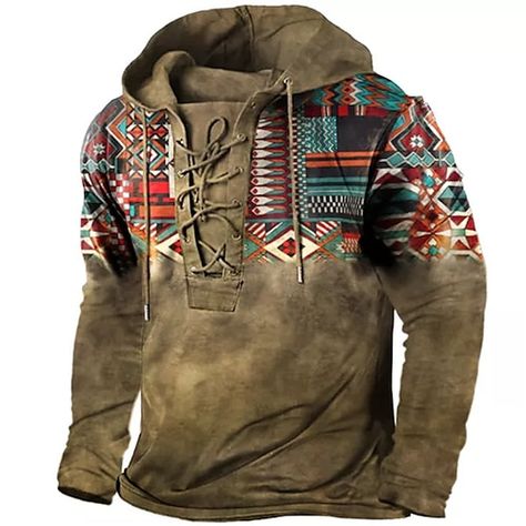 Men Fashion, Boho Outfits For Men, Streetwear Winter, Pattern Hoodie, Casual Streetwear, Fashion Mens, Clothing Apparel, 3d Print, Hoodie Sweatshirt