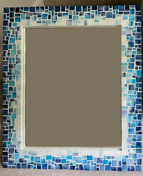 Make a Mosaic Mirror : 8 Steps (with Pictures) - Instructables Mosaic Tile Around Bathroom Mirror, Diy Mosaic Mirror Frame, Mosaic Mirrors Ideas Diy, Diy Mosaic Mirror, Mozaik Mirror, Mosaic Frames Ideas, Mosaic Picture Frames, Mosaic Mirrors Ideas, Mirror Mosaic Diy