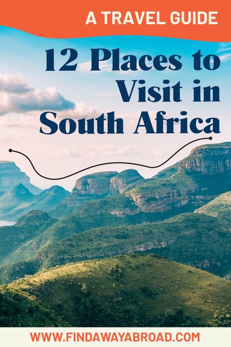 South Africa is one of the most beautiful countries in the world so where do you start when planning your trip? We've narrowed it down to the 12 best places to visit in South Africa. Trust me, these places will blow you away! Visit South Africa, Beautiful Countries, Holiday Places, Countries In The World, Famous Places, Best Places To Visit, Africa Travel, Pretty Places, Tourist Destinations