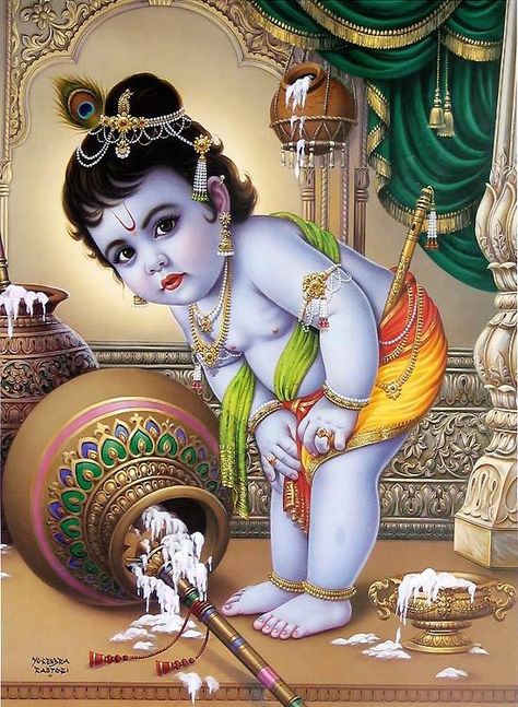 Child Krishna Images, Om Tat Sat, Indian Paintings, Krishna Images, Monkeys, Krishna, Canvas Art, Canvas, Art