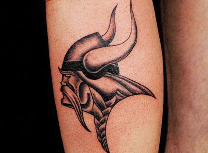 Viking Tattoo Ancient Viking Tattoos, Norwegian Tattoo, Minnesota Tattoo, Mn Vikings, Viking Tattoo Sleeve, Vikings Tattoo, Viking Skull, Vikings Football, Amazing Tattoos