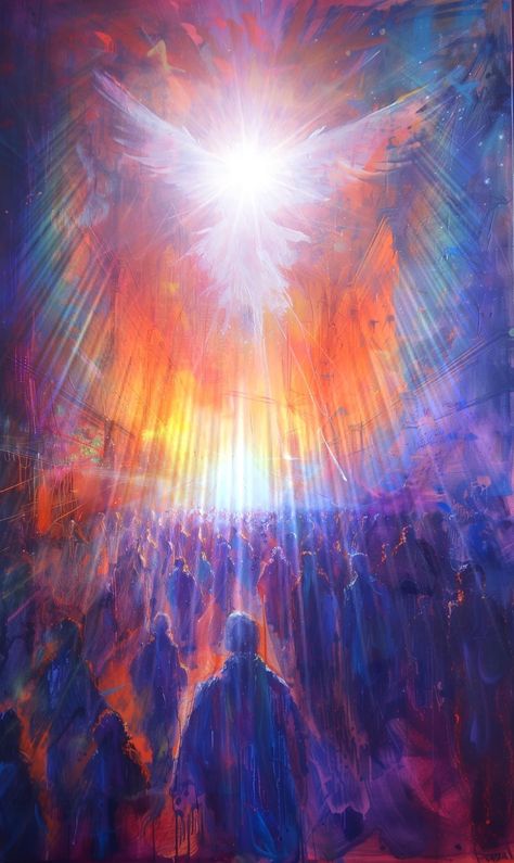 Prophetic Watercolor Art, Divine Light Art, Holy Spirit Painting, Holy Spirit Wallpaper, Prophetic Art Warriors, Pentecost Art, Prophecy Art, Abstract Christian Art, Genesis Art