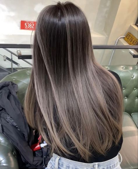 Balayage Hair Ash, Balayage Straight Hair, Black Hair Balayage, Hair Color Underneath, Brown Hair Looks, Ash Hair Color, Brown Hair Inspo, Hair Color Streaks, Brunette Hair With Highlights