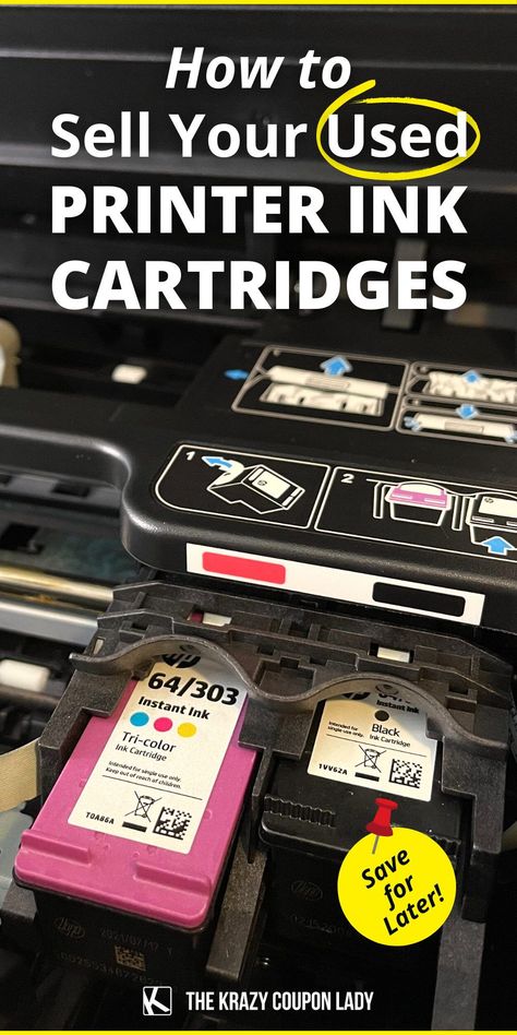 While selling your used ink cartridges may not be the side hustle idea that lets you quit your day job, it's still a great way to make a few bucks in extra income and recycle while you're at it. Ink cartridges are ridiculously expensive and generally bad for the environment. How do you save money and the planet? Recycling used ink cartridges — for money. The Krazy Coupon Lady has the details. That’s right — you can get paid for your used ink cartridges. Here’s how you do it. Recycle Organization, Hobby Lobby Hacks, How To Recycle, Printer Cartridge, Printer Ink Cartridges, The Krazy Coupon Lady, Krazy Coupon Lady, Recycling Programs, Extra Income