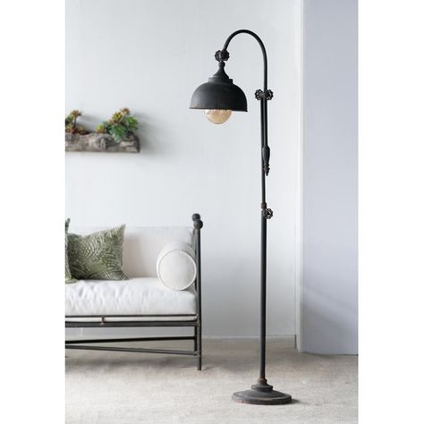 You'll love the Armand 66.5" Arched/Arc Floor Lamp at Wayfair - Great Deals on all Lighting products with Free Shipping on most stuff, even the big stuff. Steampunk Lights, Farmhouse Floor Lamps, Rustic Floor Lamps, Beautiful Floor Lamps, Room Lamps, Entry Ideas, Column Floor Lamp, Farmhouse Flooring, Arc Floor Lamp