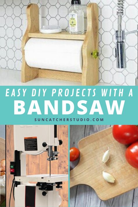 Bandsaw Projects Beginner, Easy Bandsaw Projects, Ban Saw Projects Ideas, Diy Wooden Paper Towel Holder, Bandsaw Projects Templates, Bandsaw Projects Ideas, Scroll Saw Projects To Sell, Band Saw Projects Ideas, Band Saw Projects