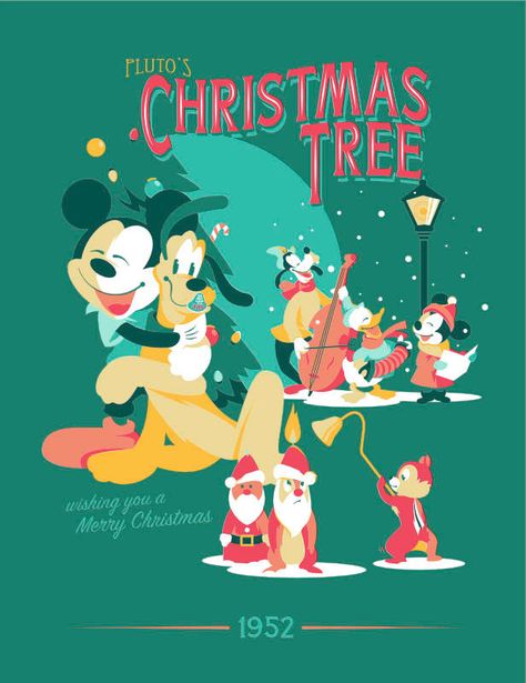 Pluto's Christmas Tree on Behance Pluto’s Christmas Tree, Mickey Christmas, Affinity Designer, Winter Wallpaper, Mickey Mouse And Friends, Illustration Graphic Design, Disney Christmas, Christmas Wallpaper, Disney Wallpaper