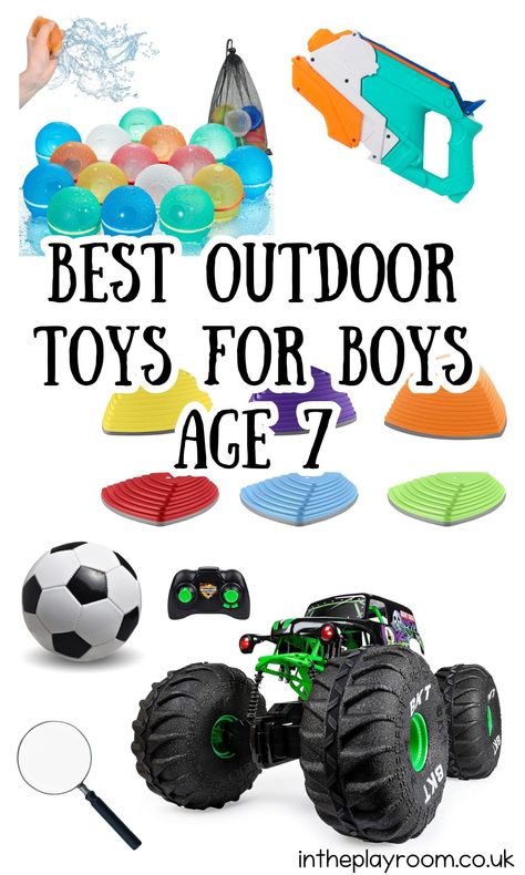 33 Best Outdoor Toys For Boys Age 7 - In The Playroom Outdoor Toys For Boys, Best Outdoor Toys, Stomp Rocket, Backyard Toys, Pogo Stick, Bean Bag Toss Game, Bag Toss Game, Kids Products, Monkey Bars