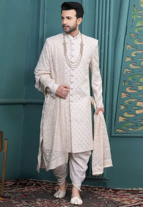 Explore Top 20 Men's Wedding Attire Indian Styles for 2024 - Luxurious & Traditional Outfits Marriage Dress For Men, Engagement Dress For Groom, Wedding Matching Outfits, Indian Wedding Clothes For Men, Groom Sherwani, Sherwani For Men Wedding, Wedding Kurta For Men, Groom Dress Men, Wedding Outfits For Groom