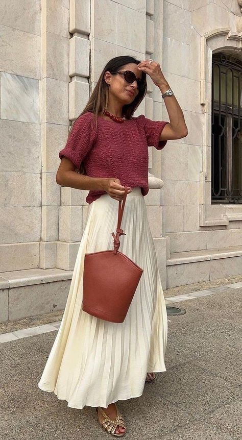 Style A Maxi Skirt, Classy Outfit Ideas, Ootd Spring, Outfit Ideas For Women, فستان سهرة, Looks Street Style, Spring Fashion Trends, Summer Fashion Trends, Cute Spring