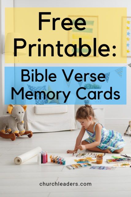 Encourage your Sunday School students to memorize Scripture using these printable Bible verse memory cards. #Biblememory #Scripturememory #memorycards #Sundayschool #kidmin #childrensministry Childrens Ministry Crafts, Memorize Scripture, Scripture Memorization, Scripture Memory, Ministry Ideas, Bible Activities, Printable Bible Verses, Memory Verse, Children's Ministry