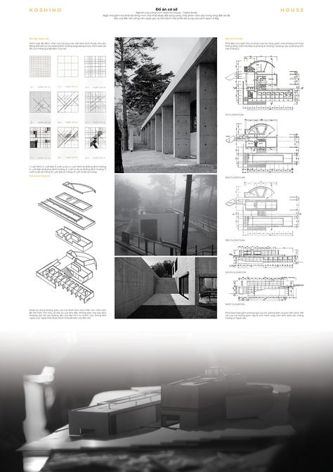 Basic Design Studio - Koshino House Case Study Case Study Design Architecture, Koshino House, Case Study Design, Architecture Design Sketch, Illustration Photography, Photography Architecture, Basic Design, Adobe Indesign, Board Design