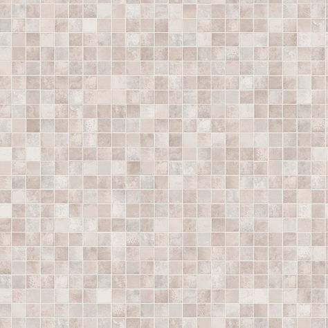 Modern mosaic tiles in a neutral colorway bring an elevated look to bathrooms, kitchens, and more. This realistic tile peel and stick wallpaper makes it easy to achieve a high-end look anywhere. Apply it to any smooth surface, even furniture. Mosaic Print Pattern, Footpath Texture, Illustrator Textures, Mosaic Tiles Texture, Tile Peel And Stick Wallpaper, Modern Mosaic Tile, Tile Peel And Stick, Neutral Tile, Roblox Decals